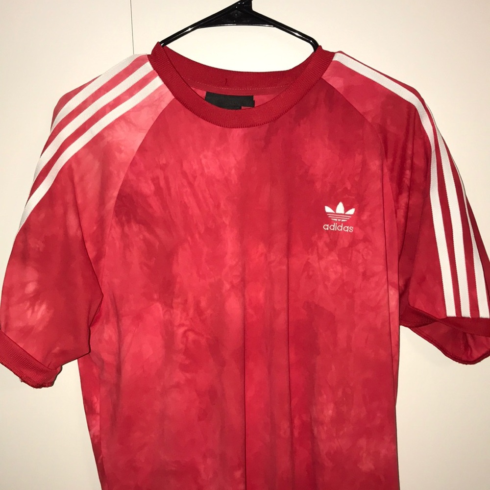 Red Adidas Tie Die Tee
